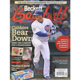 2016 Beckett Baseball Monthly Price Guide (#123 June) (Anthony Rizzo)