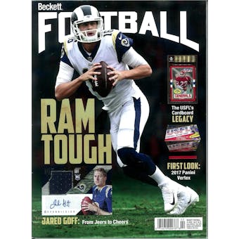 2018 Beckett Football Monthly Price Guide (#325 February) (Jared Goff)
