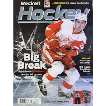 2016 Beckett Hockey Monthly Price Guide (#285 May) (Dylan Larkin)