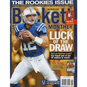 2012 Beckett Sports Card Monthly Price Guide (#332 November) (Luck)