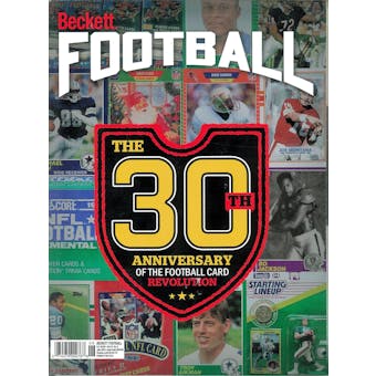 2019 Beckett Football Monthly Price Guide (#341 June) (30th Anniversary)