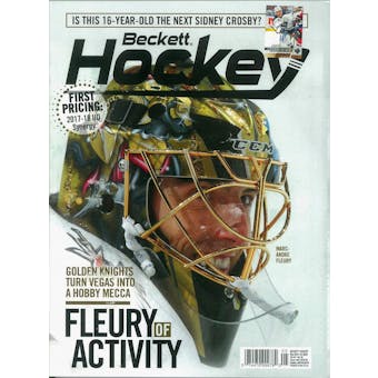 2018 Beckett Hockey Monthly Price Guide (#309 May) (Marc-Andre Fleury)