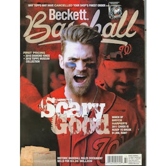 2016 Beckett Baseball Monthly Price Guide (#124 July) (Bryce Harper)