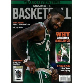 2018 Beckett Basketball Monthly Price Guide (#304 January) (Kyrie Irving)