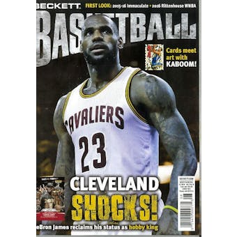 2016 Beckett Basketball Monthly Price Guide (#287 August) (LeBron James)