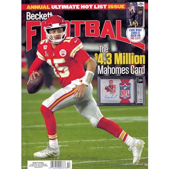 2021 Beckett Football Monthly Price Guide (#369 October) (Patrick Mahomes)