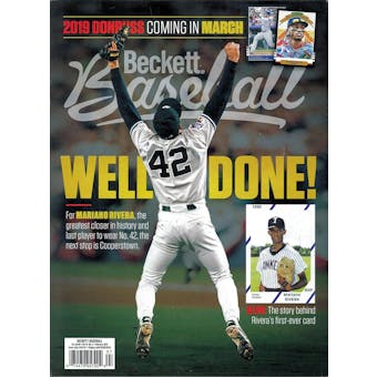 2019 Beckett Baseball Monthly Price Guide (#155 February) (Mariano Rivera)