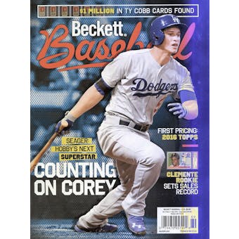 2016 Beckett Baseball Monthly Price Guide (#122 May) (Corey Seager)
