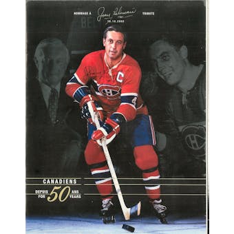 Jean Beliveau Autographed Montreal Canadiens Tribute Program (AJ's Sportsworld)