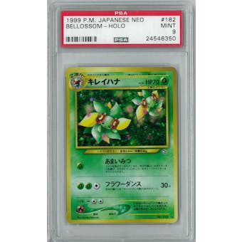 Pokemon Japanese Neo Genesis Gold Silver to a New World Bellossom Holo Rare PSA 9