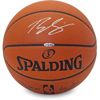 Ben Simmons Autographed Spalding Silver Signature Basketball UDA