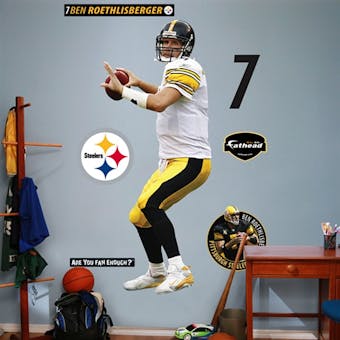 Ben Roethlisberger Pittsburgh Steelers Fathead Life Sized Wall Graphic