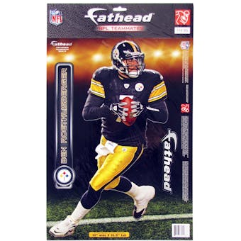 Ben Roethlisberger Pittsburgh Steelers 10"x16.5" Fathead - Regular Price $14.95 !!!