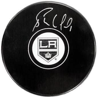 Bernie Nicholls Autographed Los Angeles Kings Official NHL Puck (COJO Coa)