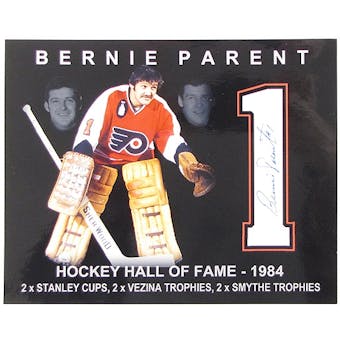 Bernie Parent Autographed Philadelphia Flyers 8x10 Photo Icebox COA