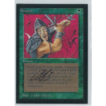 Magic the Gathering Beta Artist Proof Berserk - SIGNED & ALTERED BY DAN FRAZIER!