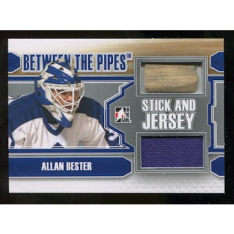 2012/13 In the Game Between The Pipes Stick and Jersey Silver #SJ12 Allan Bester /19
