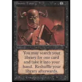 Magic the Gathering Beta Single Demonic Tutor - SLIGHT PLAY (SP)