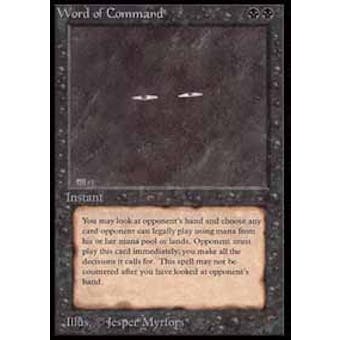 Magic the Gathering Beta Single Word of Command - SLIGHT PLAY (SP)