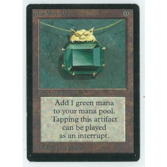 Magic the Gathering Beta Single Mox Emerald - SLIGHT/MODERATE PLAY (SP/MP)