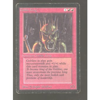 Magic the Gathering Beta Goblin King MODERATELY PLAYED (MP) *192
