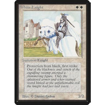 Magic the Gathering Beta Single White Knight - MODERATE PLAY (MP)