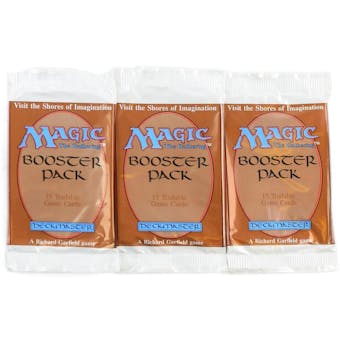 Magic the Gathering 3x Empty Beta Booster Pack Wrappers from GenCon 2018 Beta Draft (v3)