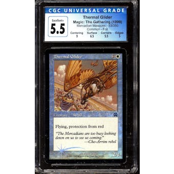 Magic the Gathering Mercadian Masques FOIL Thermal Glider CGC 5.5 MODERATELY PLAYED (MP)