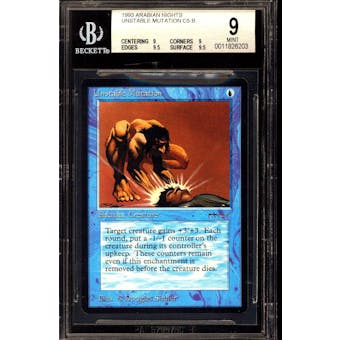 Magic the Gathering Arabian Nights Unstable Mutations BGS 9 (9, 9, 9.5, 9.5) Q++ Just .5 Away from BGS 9.5 GEM