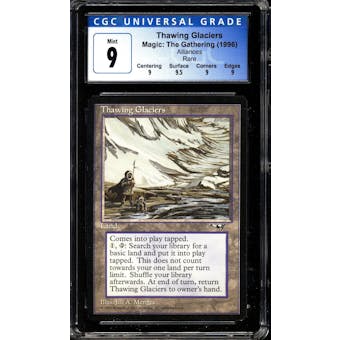 Magic the Gathering Alliances Thawing Glaciers CGC 9 (9.5 Suface)