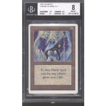 Magic the Gathering Unlimited Throne of Bone BGS 8 (7.5, 9.5, 9, 9.5)