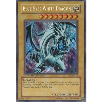 Yu-Gi-Oh Promo Single Blue-Eyes White Dragon Secret Rare (FL1-EN001)