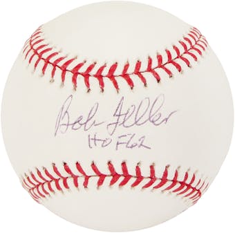 Bob Feller Autographed Cleveland Indians Official MLB Baseball (Sports Memorabilia COA)