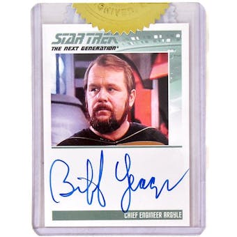 2011 The Complete Star Trek The Next Generation Autographs #4 Biff Yeager