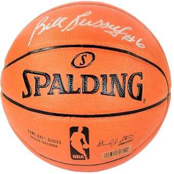 Bill Russell Autographed Official Spalding Basketball (PSA)