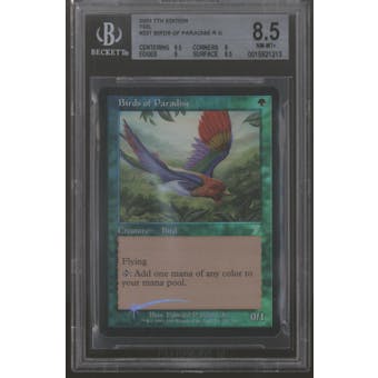 Magic the Gathering 7th Edition Seventh Ed FOIL Birds of Paradise BGS 8.5 (9.5, 8, 9, 8.5)