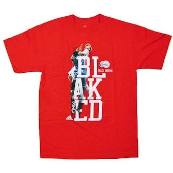 Blake Griffin Los Angeles Clippers Red Adidas Blaked T-Shirt (Adult M)