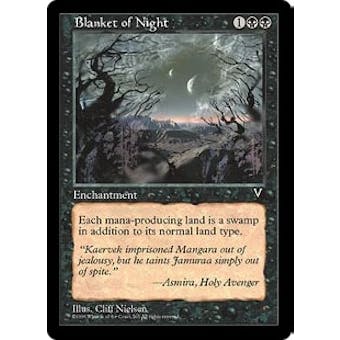 Magic the Gathering Visions Single Blanket of Night - NEAR MINT (NM)