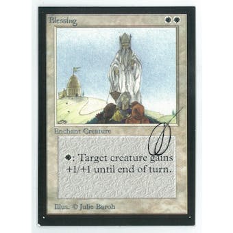 Magic the Gathering Beta Artist Proof Blessing - SIGNED BY JULIE BAROH