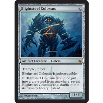 Magic the Gathering Mirrodin Besieged Single Blightsteel Colossus Foil NEAR MINT (NM)