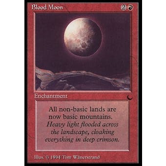 Magic the Gathering The Dark Single Blood Moon - NEAR MINT / SLIGHT PLAY (NM/SP)