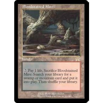 Magic the Gathering Onslaught Bloodstained Mire MODERATELY PLAYED (MP)
