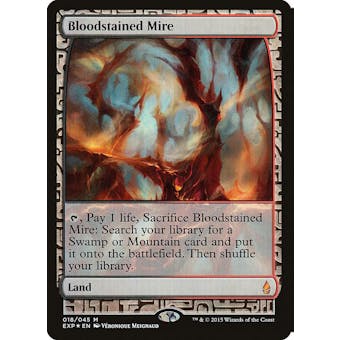 Magic the Gathering Zendikar Expedition Bloodstained Mire FOIL NEAR MINT (NM)