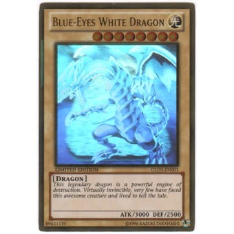 Yu-Gi-Oh Gold Series 5 Single Blue Eyes White Dragon Ghost Rare
