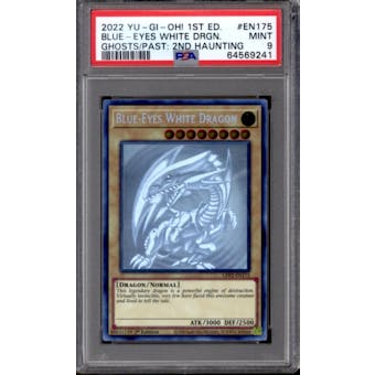 Yu-Gi-Oh Ghosts From The Past: The 2nd Haunting 1st Edition Blue-Eyes White Dragon GFP2-EN175 PSA 9 Mint