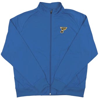 St. Louis Blues Level Wear Chaser Blue Performance Full Zip Track Jacket (Adult Large)