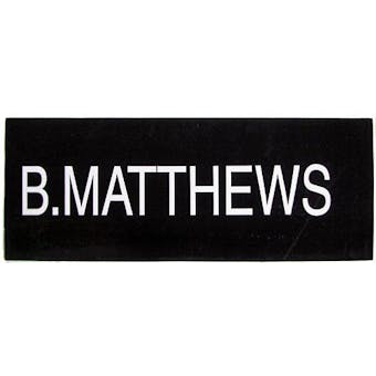 Bryant Matthews NBA Draft Board Basketball Nameplate (One of a Kind!)