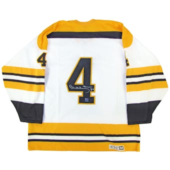 Bobby Orr Autographed Boston Bruins CCM Retro White Jersey (GNR COA)