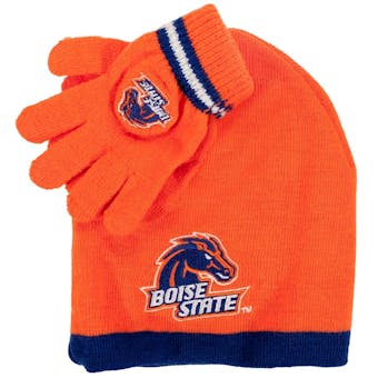 Boise State Broncos Adidas Orange Cuffless Knit Hat and Glove Set (Toddler 2-4T)