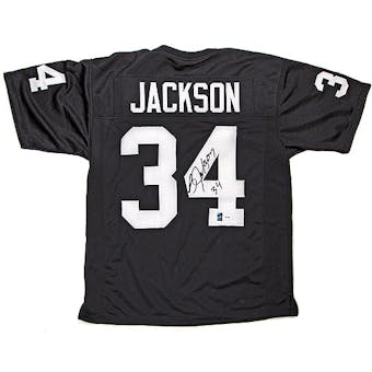 Bo Jackson Autographed L.A. Raiders Black Jersey (JSA COA)